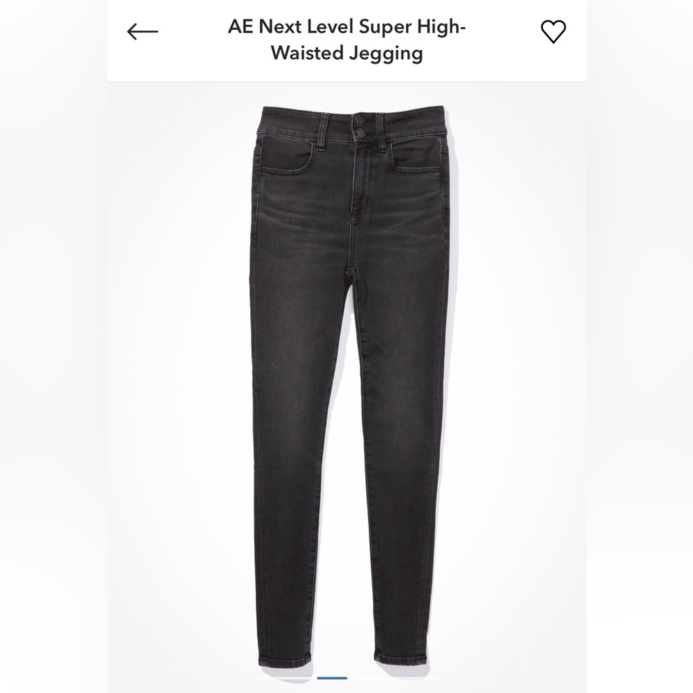 NWT American Eagle High-Waisted Jegging - Dark Gray